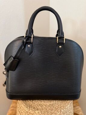 Louis Vuitton Alma PM Epi Leather Black Handbag-New